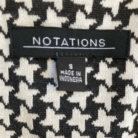 Size S- Black and White Houndstooth ZipUp Blazer jacket - Picture 5 of 7